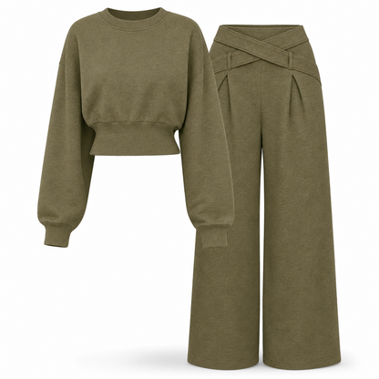 ☁️Loose & Comfortable, Home Relaxation – Women's Stretch Knit Lounge Set ✨