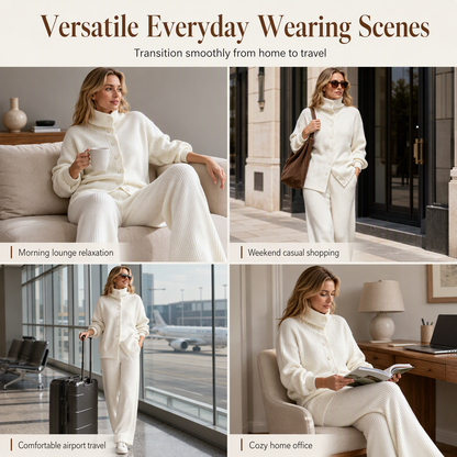 🌸Loose Wide-Leg, Plus-Size Versatile – Women's Casual Two-Piece Set, S-5XL Available ✨