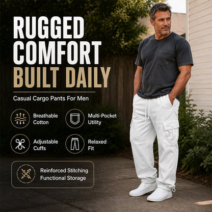 👖Casual & Versatile, Everyday Wear – Men's Drawstring Cargo Pants, Effortless Style ✨
