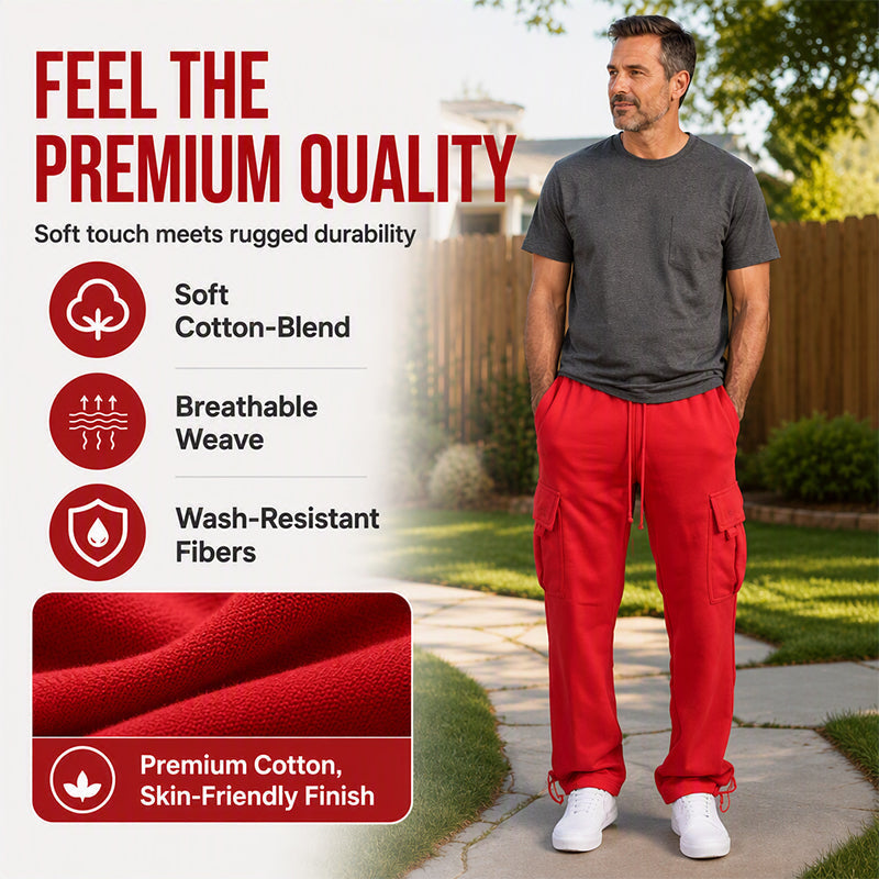 👖Casual & Versatile, Everyday Wear – Men's Drawstring Cargo Pants, Effortless Style ✨