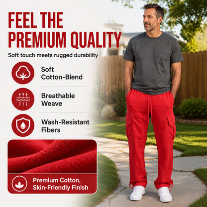 👖Casual & Versatile, Everyday Wear – Men's Drawstring Cargo Pants, Effortless Style ✨