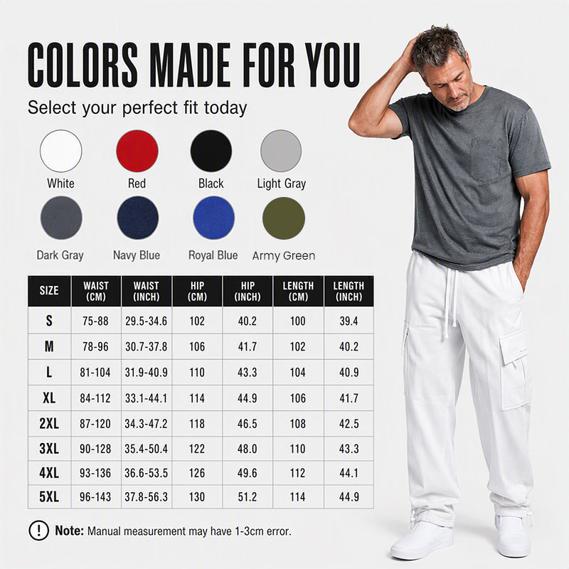 👖Casual & Versatile, Everyday Wear – Men's Drawstring Cargo Pants, Effortless Style ✨