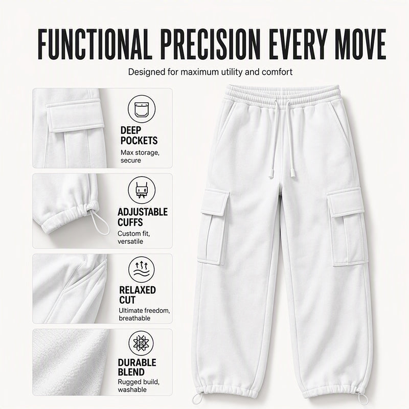 👖Casual & Versatile, Everyday Wear – Men's Drawstring Cargo Pants, Effortless Style ✨