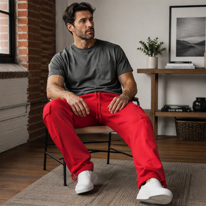 👖Casual & Versatile, Everyday Wear – Men's Drawstring Cargo Pants, Effortless Style ✨