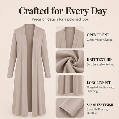 🧥Open Front & Versatile, Layer-Friendly – Women's Maxi Long Cardigan ✨