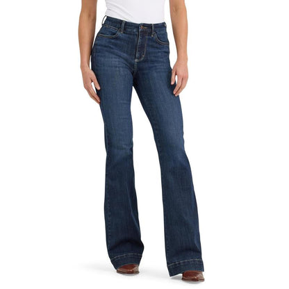 ☁️Stretchy Comfort, Everyday Versatile – Women's Retro High-Waisted Flare Jeans ✨