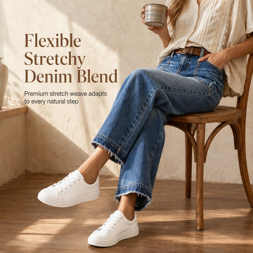 ✨Distressed Vintage, Classic Straight – Women's Retro Straight Jeans ✨