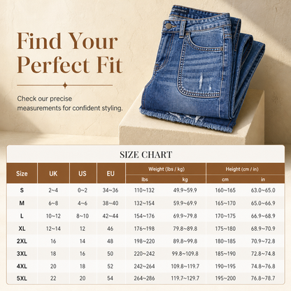 ✨Distressed Vintage, Classic Straight – Women's Retro Straight Jeans ✨