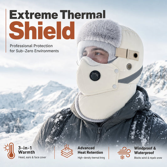 🌬️Windproof & Water-Resistant, Outdoor Commute – Unisex Winter Thermal Trapper Hat ✨