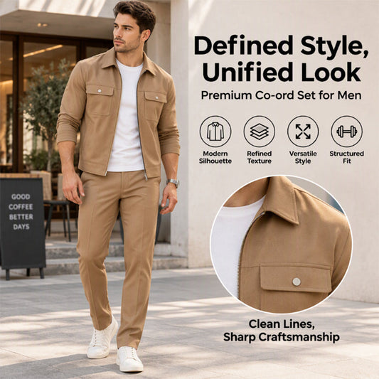 ☁️Comfortable & Versatile, Everyday Wear – Men's Casual Jacket & Pants Set ✨