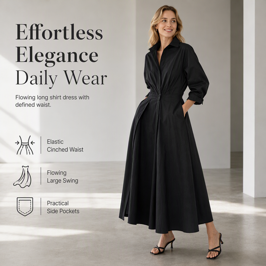 ✨Breathable Linen, Cozy Comfort – Women's Loose Swing Dress
