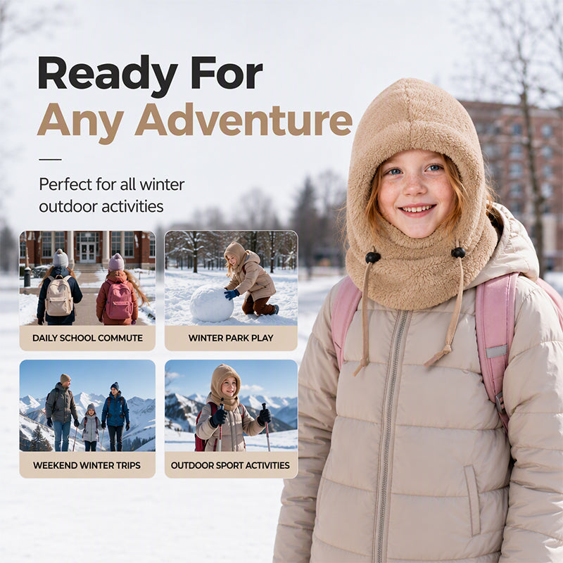 ❄️🧣 Children's Windproof Thermal Balaclava – Full-Coverage Warmth, Safe & Cozy ✨