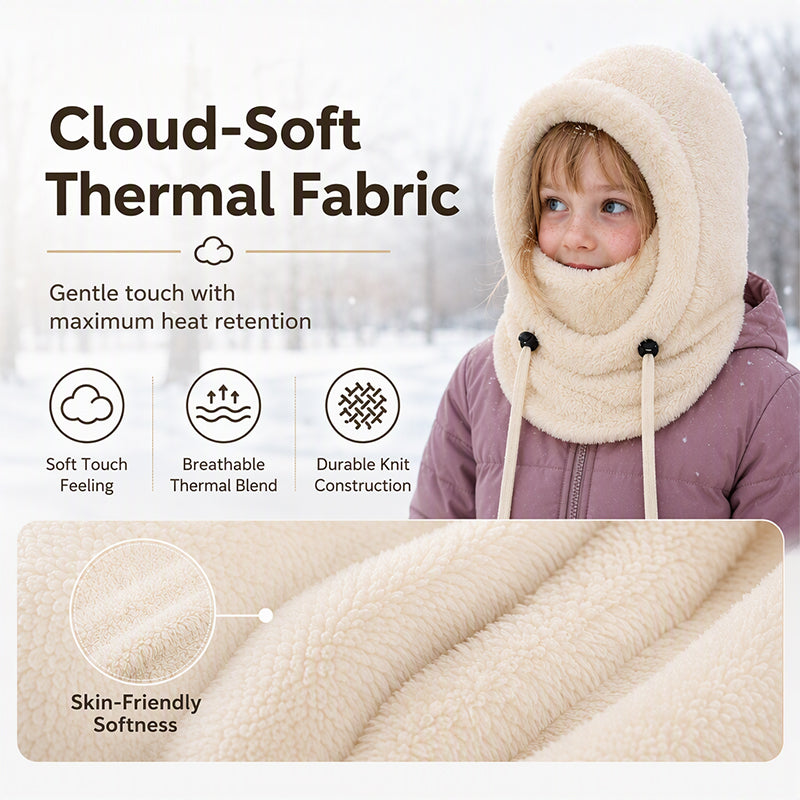 ❄️🧣 Children's Windproof Thermal Balaclava – Full-Coverage Warmth, Safe & Cozy ✨