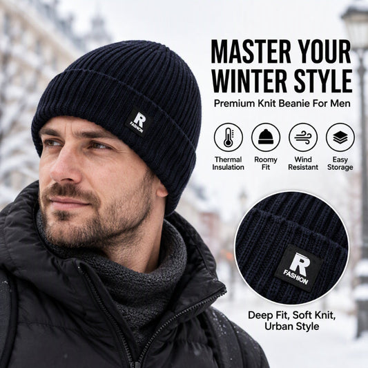 ✨Buy 1 Get 1 Free☁️Soft & Skin-Friendly, Fall & Winter Outdoor – Men's Knit Warm Skull Cap ✨
