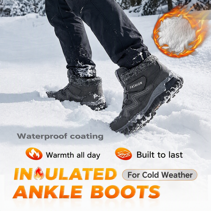 ❄️Thick Thermal Lining, Heat-Locked Warmth – Unisex Winter Outdoor Ankle Boots ✨