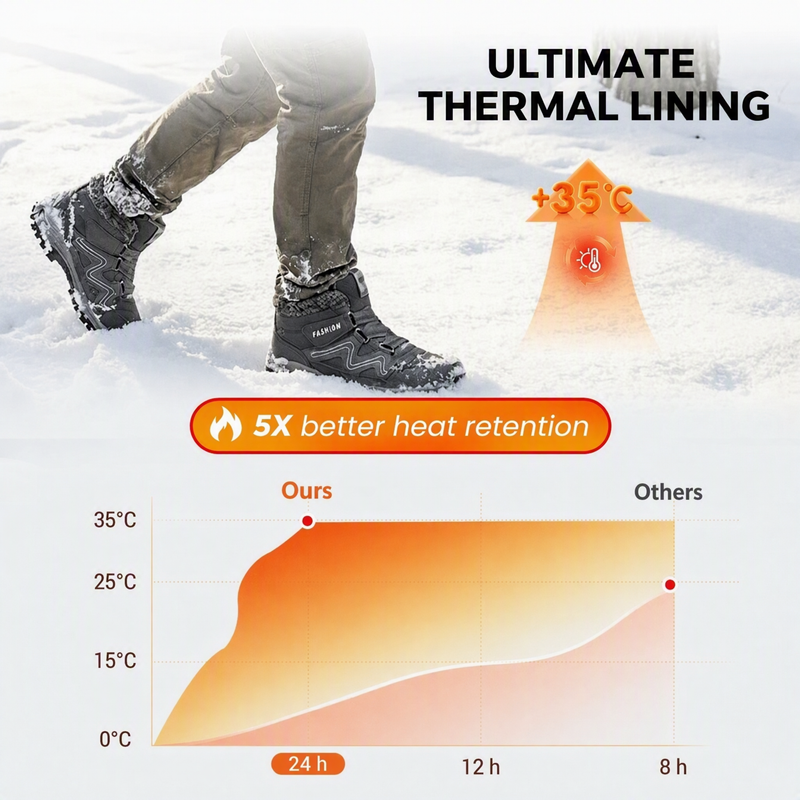 ❄️Thick Thermal Lining, Heat-Locked Warmth – Unisex Winter Outdoor Ankle Boots ✨