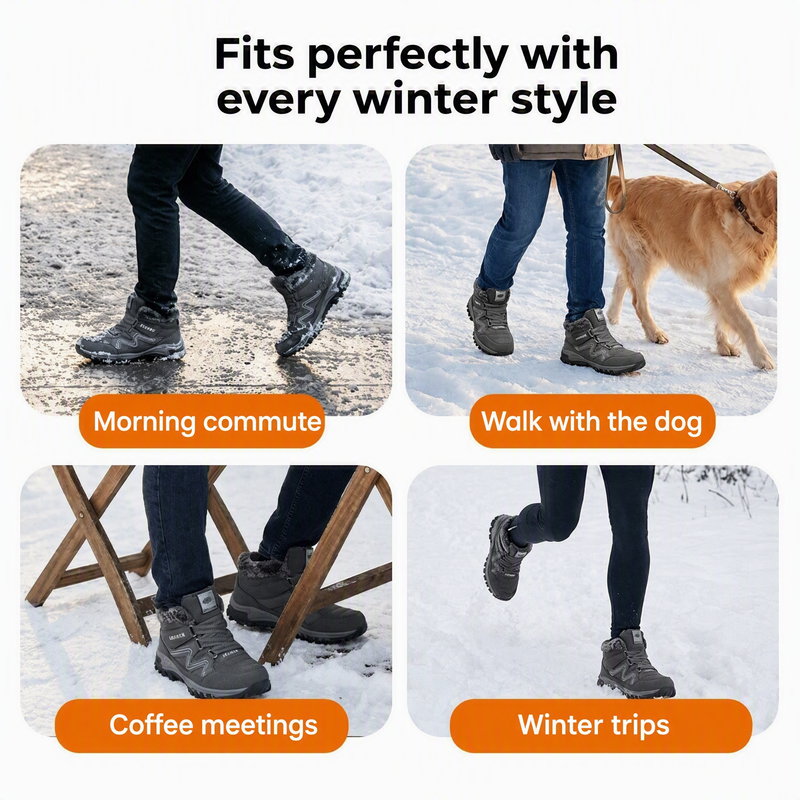 ❄️Thick Thermal Lining, Heat-Locked Warmth – Unisex Winter Outdoor Ankle Boots ✨