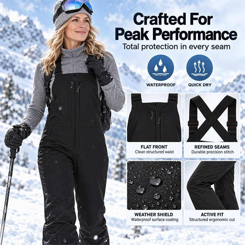 ❄️Waterproof & Snowproof, Ski Protection – Unisex Waterproof Ski Bib Pants ✨