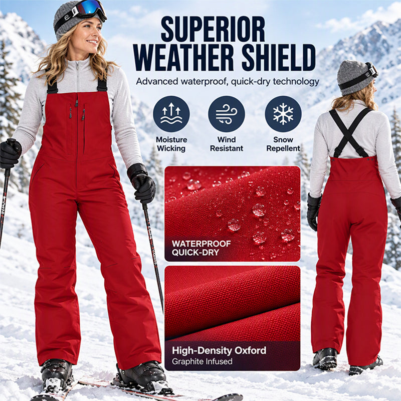 ❄️Waterproof & Snowproof, Ski Protection – Unisex Waterproof Ski Bib Pants ✨
