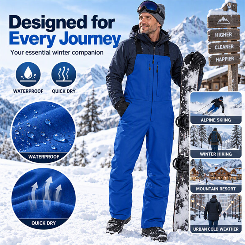 ❄️Waterproof & Snowproof, Ski Protection – Unisex Waterproof Ski Bib Pants ✨