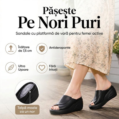 👠 Sandale Platformă 5,5CM: Înălțime Invizibilă, Confort Real! ✨