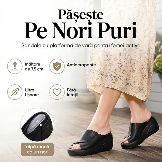 👠 Sandale Platformă 5,5CM: Înălțime Invizibilă, Confort Real! ✨